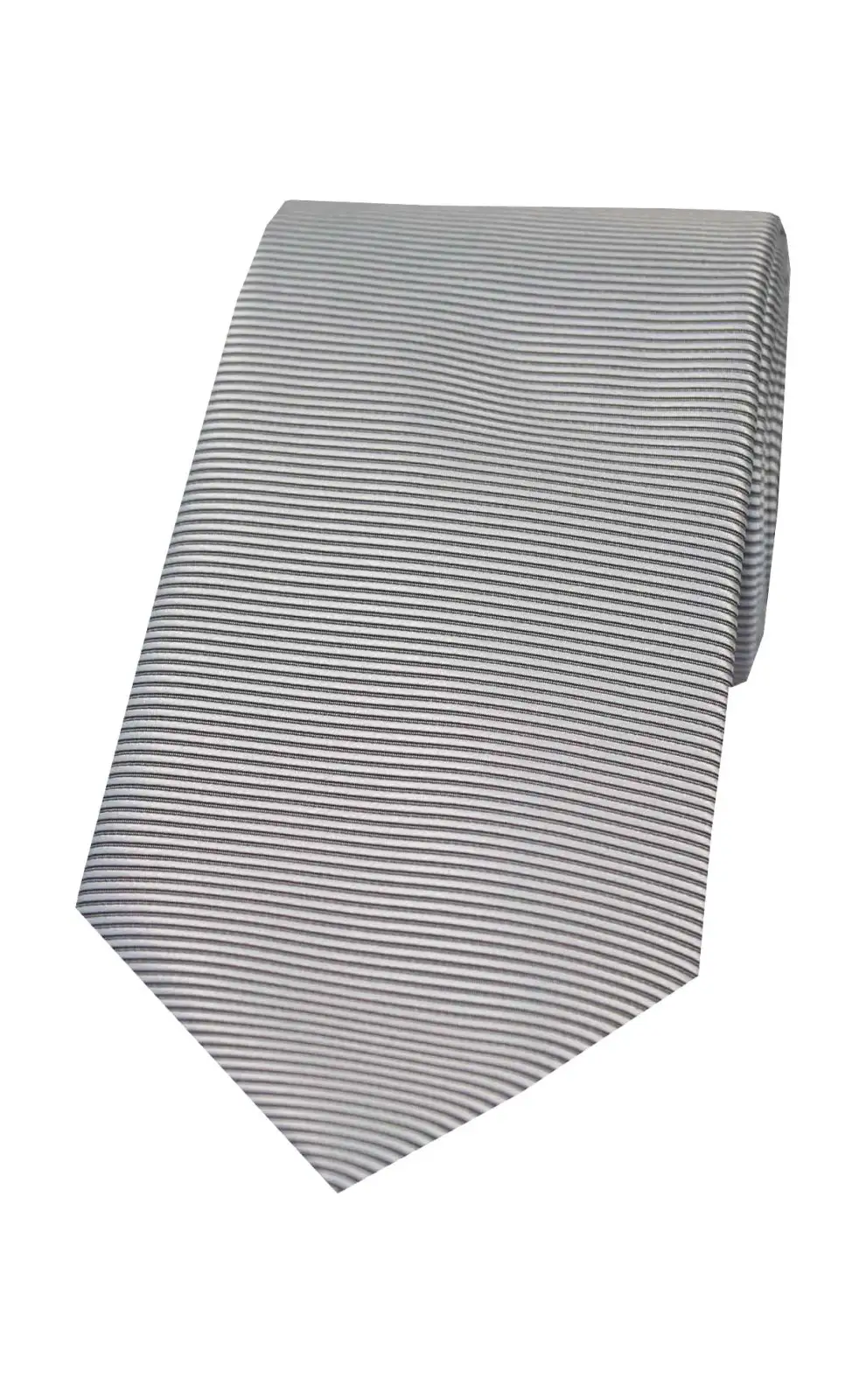 Polyester Ties Soprano Ties Soprano Grey Horizontal Ribbed Polyester Tie £15.00