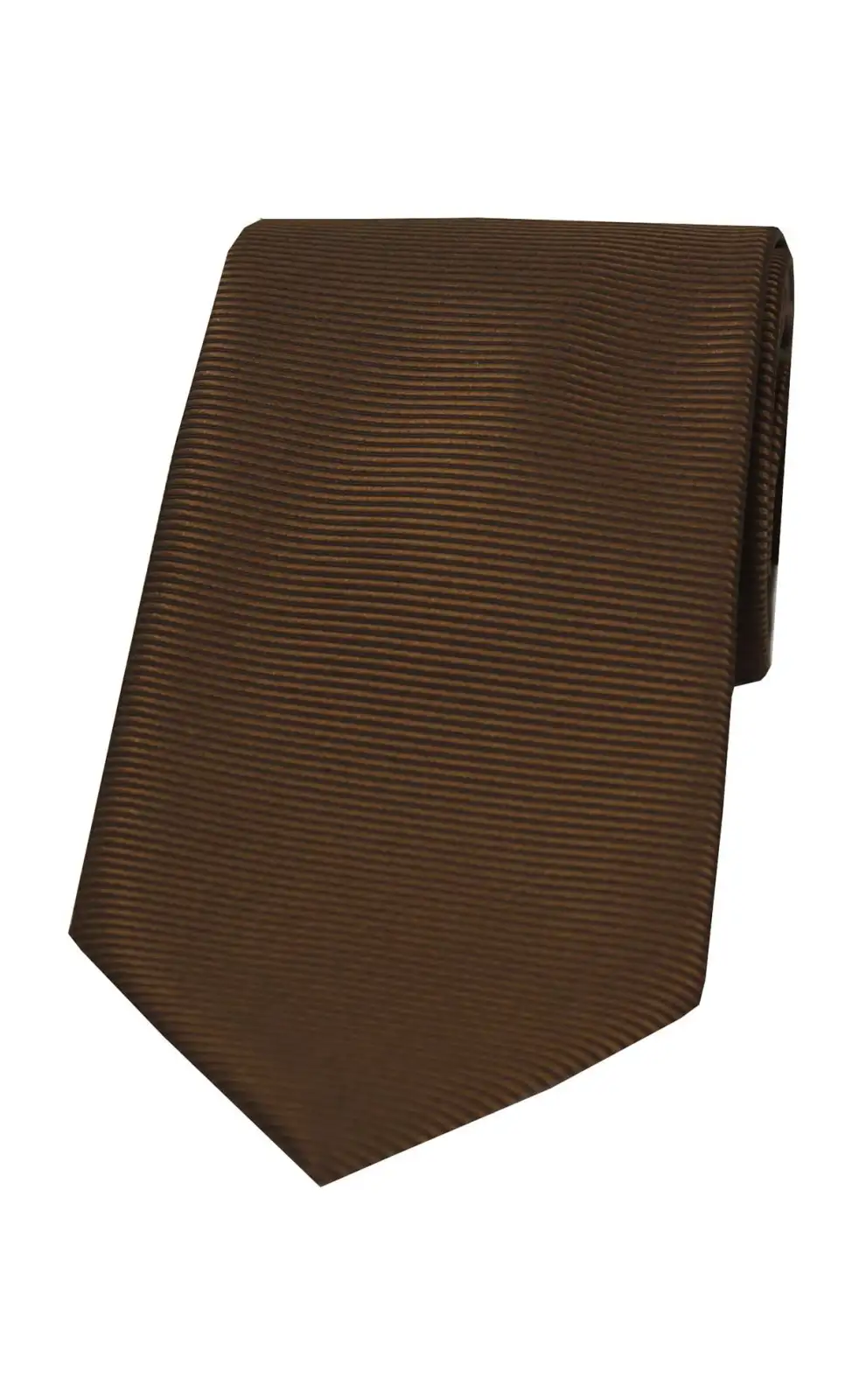 Polyester Ties Soprano Ties Soprano Brown Horizontal Ribbed Polyester Tie £9.00