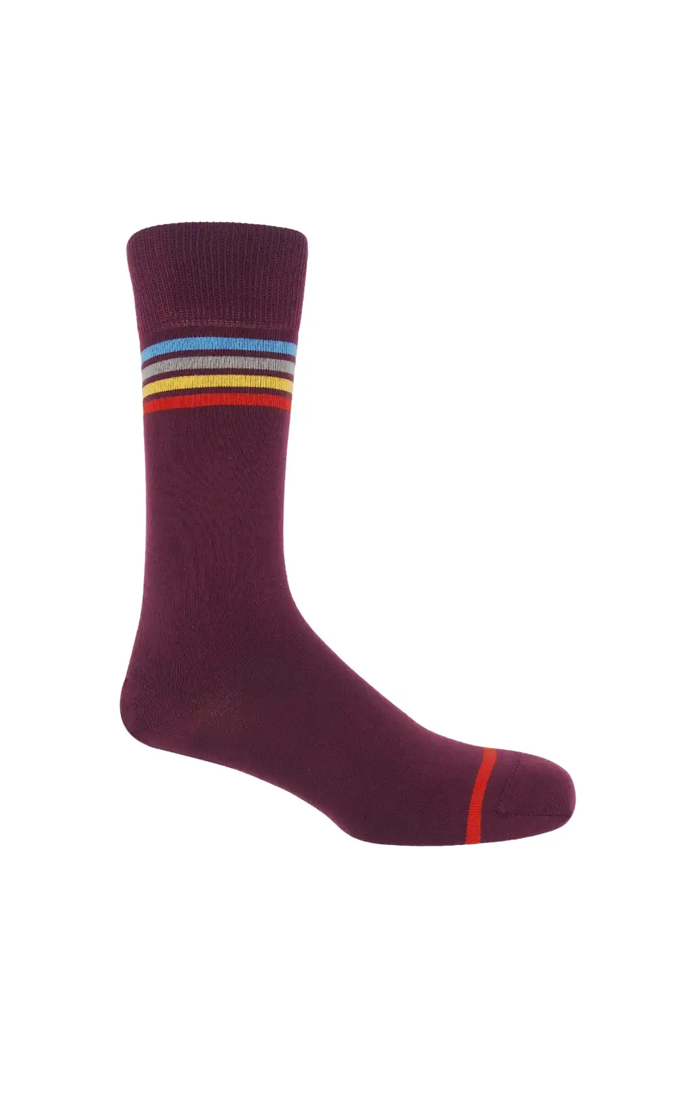 Men PEPER HAROW Mix Tape Mens Socks - Maroon £16.00