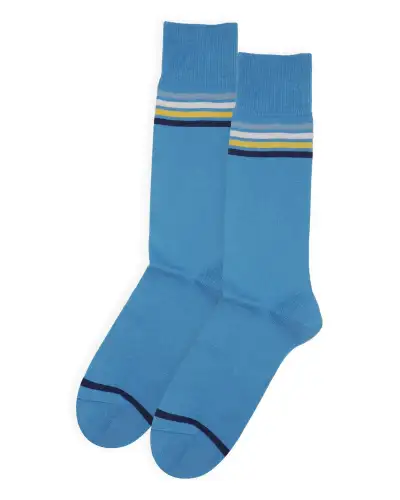 Men PEPER HAROW Mix Tape Mens Socks - Blue £16.00