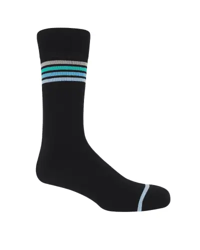 Men PEPER HAROW Mix Tape Mens Socks - Black £16.00