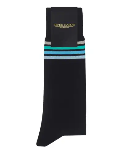 Men PEPER HAROW Mix Tape Mens Socks - Black £16.00