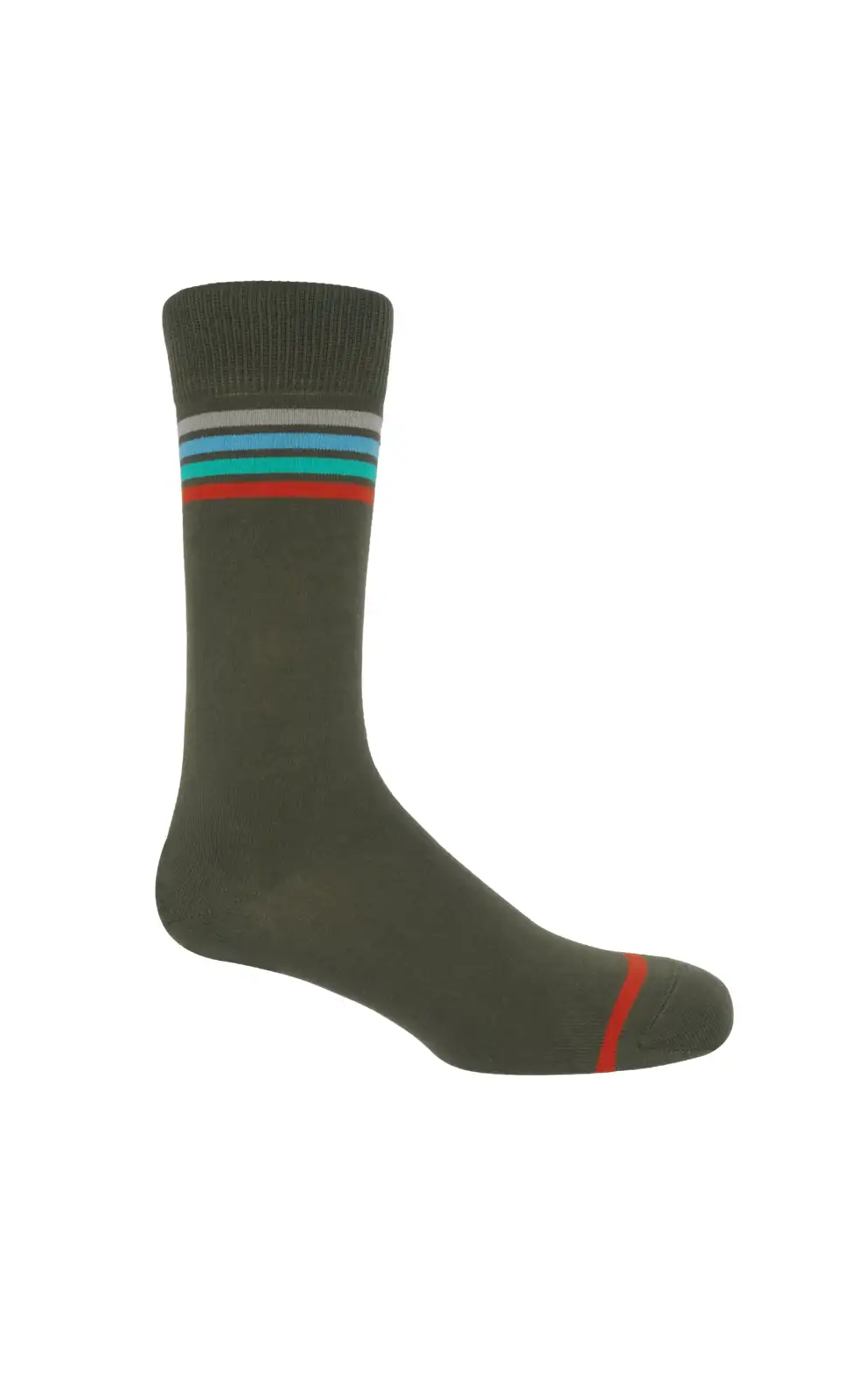 Men PEPER HAROW Mix Tape Mens Socks - Olive £16.00