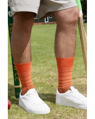 Men PEPER HAROW Retro Stripe Mens Socks - Orange £16.00