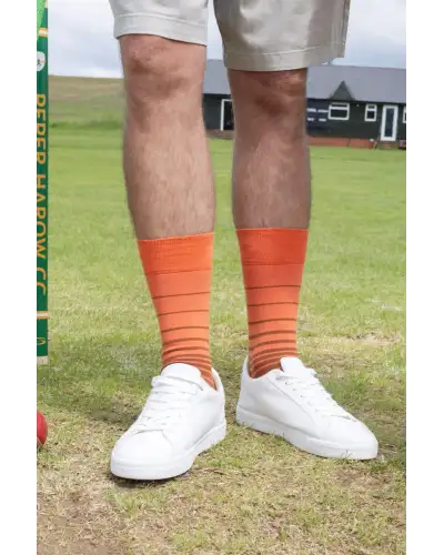 Men PEPER HAROW Retro Stripe Mens Socks - Orange £16.00
