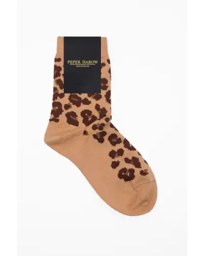 Women PEPER HAROW Leopard Womens Socks - Brown-PH-8215992271022 £15.00