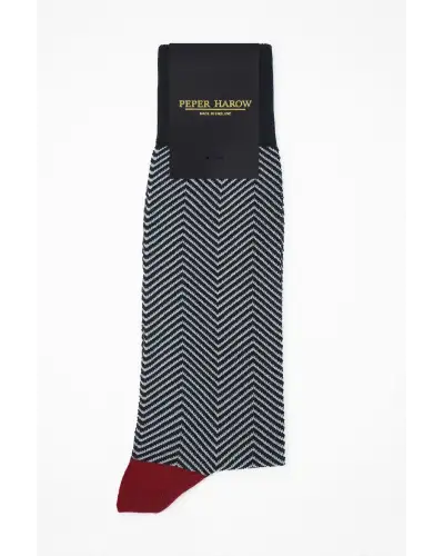 Men PEPER HAROW Lux Taylor Mens Socks - Black £16.00