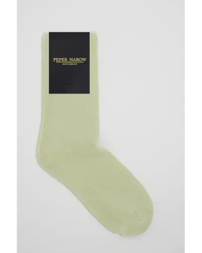 Men PEPER HAROW Ribbed Cuff Mens Bed Socks - Cream £15.00