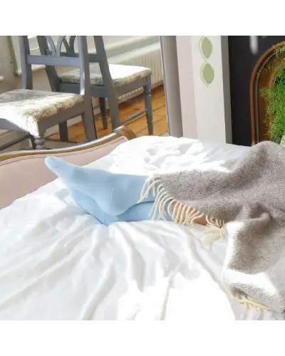 Women PEPER HAROW Plain Womens Bed Socks - Blue £15.00