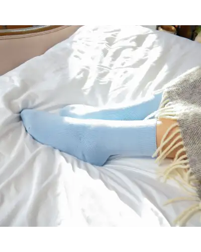 Women PEPER HAROW Plain Womens Bed Socks - Blue-PH-7479566303406 £15.00