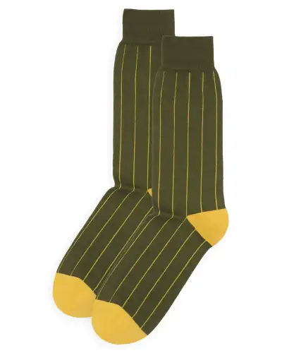 Men PEPER HAROW Pin Stripe Mens Socks - Green £16.00