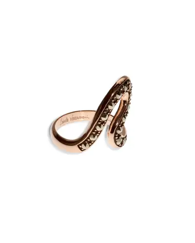 Rings Babette Wasserman Curvy Ring Rose Gold £84.00