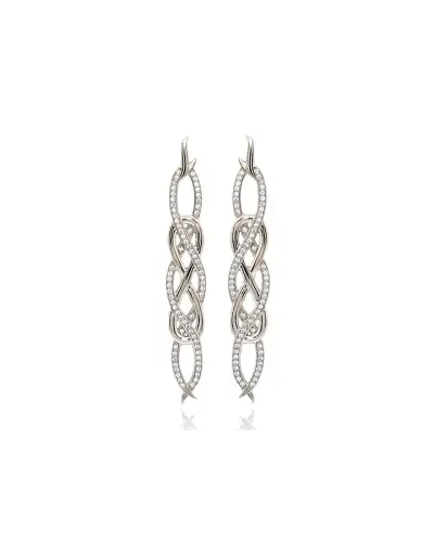 Earrings Babette Wasserman Poison Ivy Large Earrings Silver £250.00