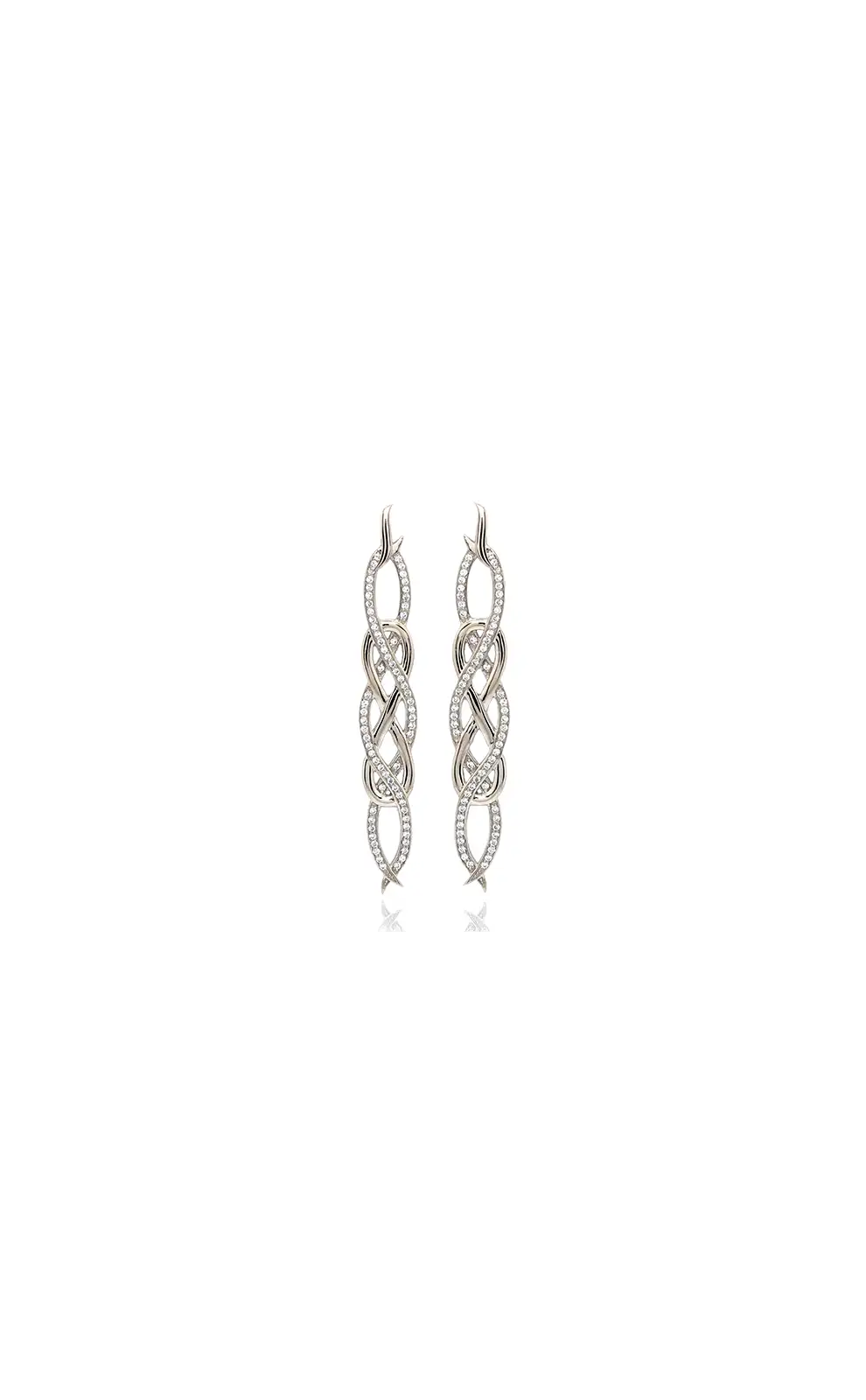 Earrings Babette Wasserman Poison Ivy Large Earrings Silver £250.00
