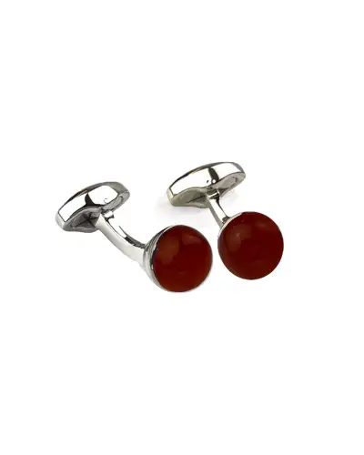 Cufflinks Babette Wasserman Power Orb Cufflinks Carnelian £93.00