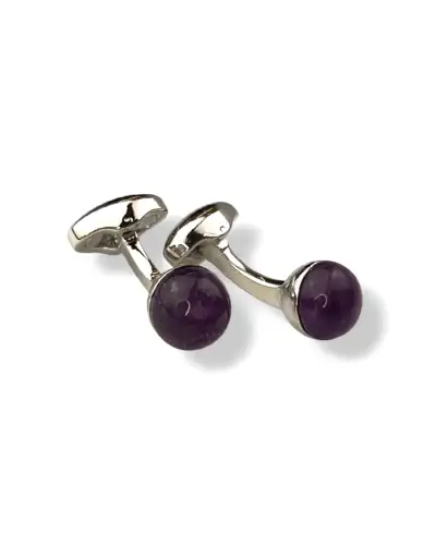 Cufflinks Babette Wasserman Power Orb Cufflinks Amethyst £93.00
