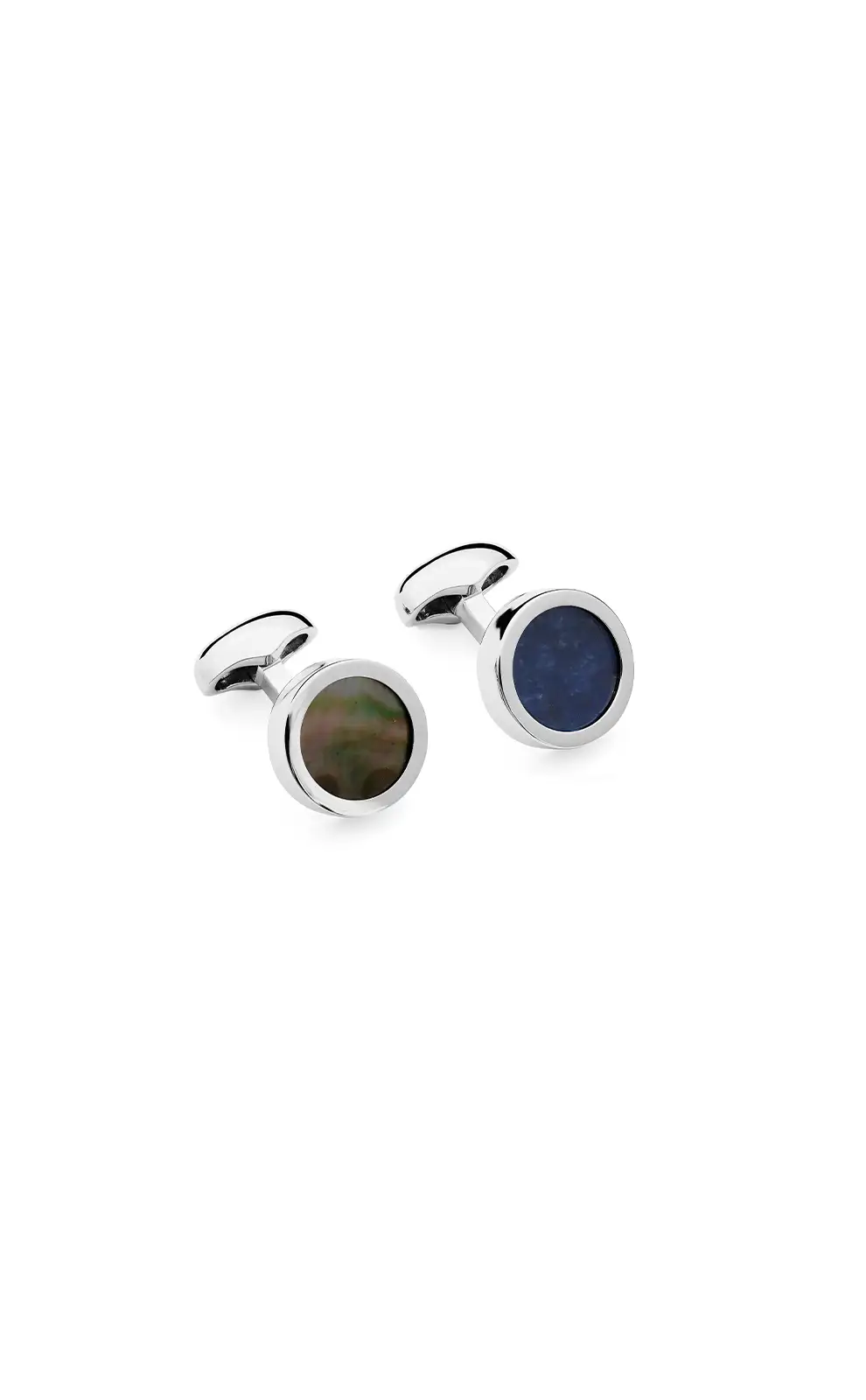 Cufflinks Babette Wasserman Reverso Disc Cufflinks Sodalite and Black Mother Of Pearl £97.00