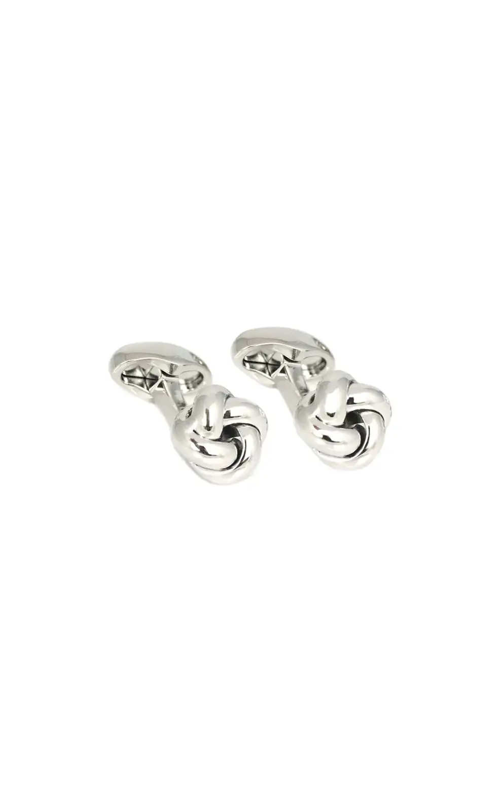Cufflinks Babette Wasserman Knot Smooth Cufflinks Rhodium £70.00