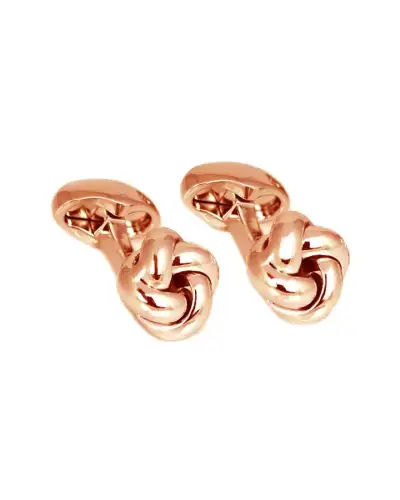 Cufflinks Babette Wasserman Knot Smooth Cufflinks Rose Gold £70.00