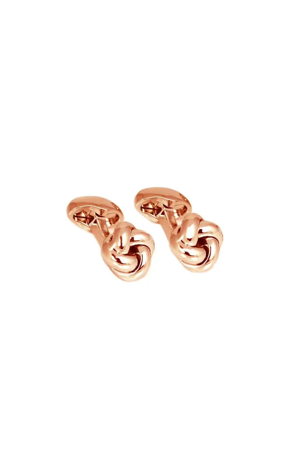 Cufflinks Babette Wasserman Knot Smooth Cufflinks Rose Gold £70.00