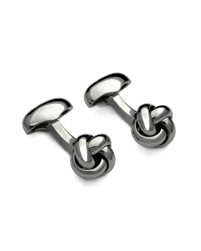 Cufflinks Babette Wasserman Knot Smooth Cufflinks Black Rhodium £70.00