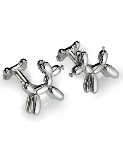 Cufflinks Babette Wasserman Balloon Dog Cufflinks Rhodium £84.00