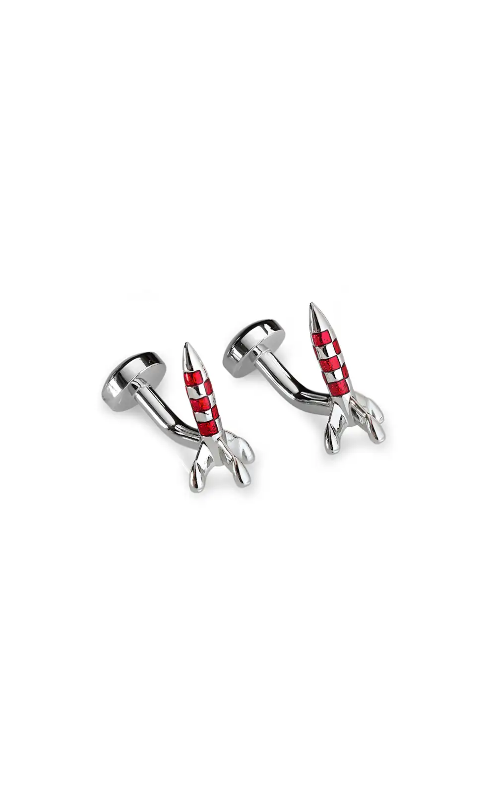 Cufflinks Babette Wasserman Retro Rocket Cufflinks Red £84.00