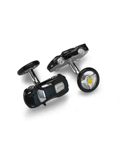 Cufflinks Babette Wasserman Sports Car Cufflinks Black £88.00