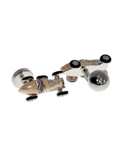 Cufflinks Babette Wasserman Retro Bug Car Cufflinks Cream £84.00