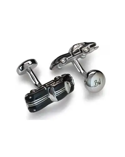 Cufflinks Babette Wasserman Retro Jag Cufflinks Black £84.00