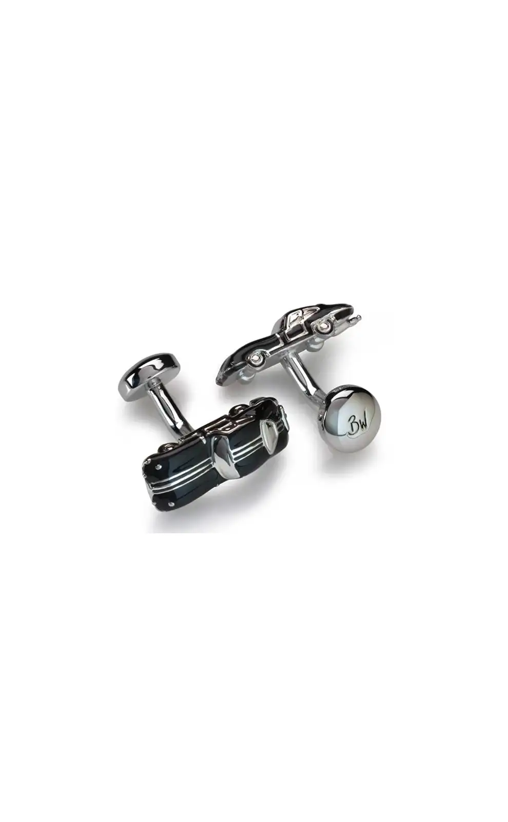 Cufflinks Babette Wasserman Retro Jag Cufflinks Black £84.00
