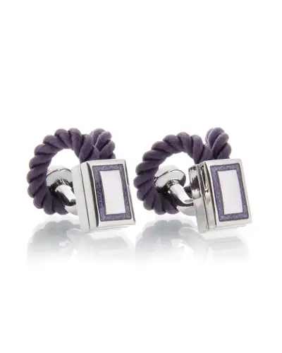 Cufflinks Babette Wasserman Rope Wrap Cufflinks Purple £74.00