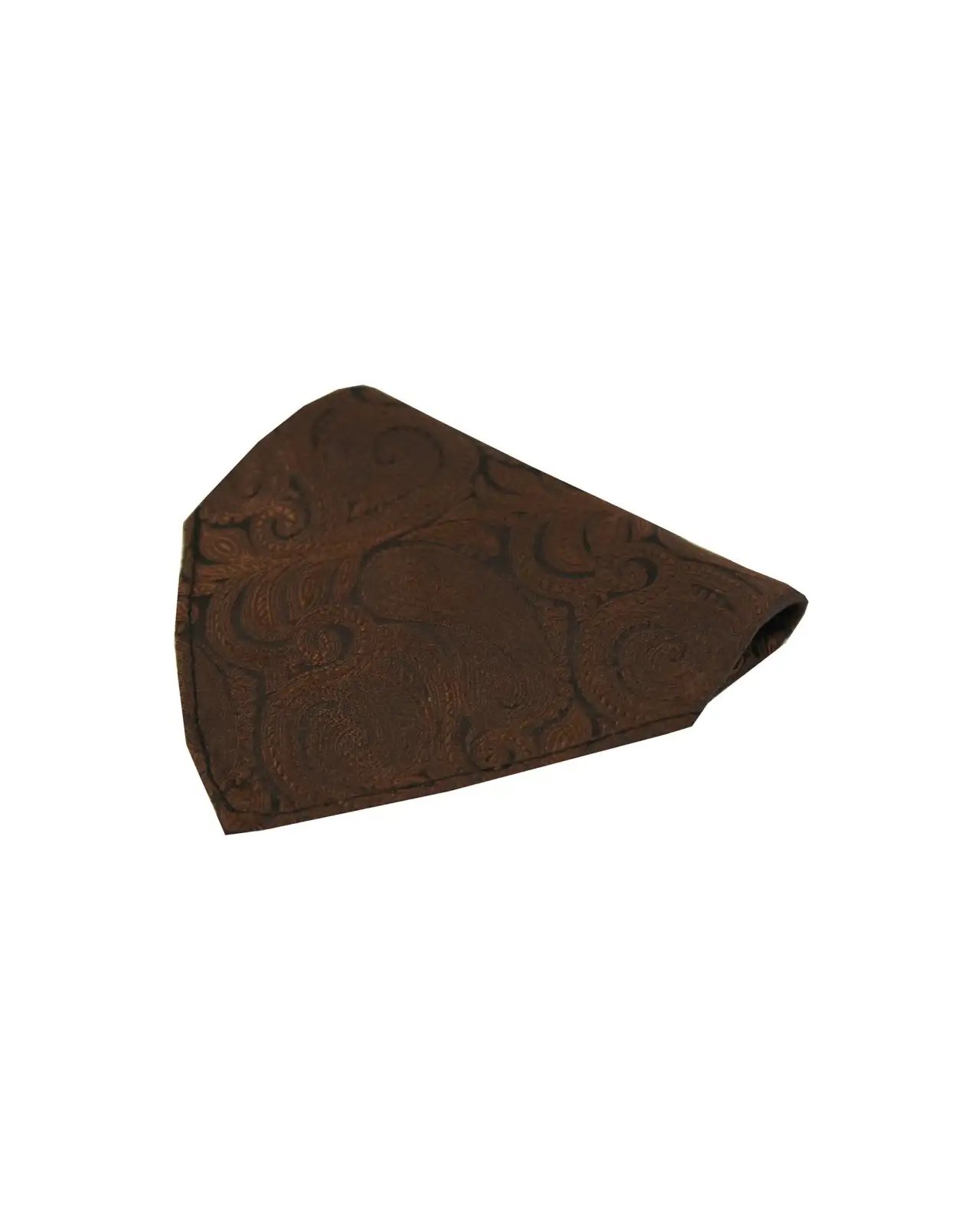 Silk Hankies Soprano Ties Soprano Brown Ground Paisley Luxury Silk Hanky £15.00