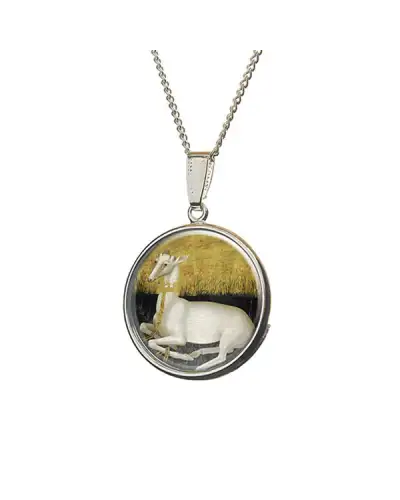 Bone China Hand Painted Fox and Chave Wilton Diptych Pendant £23.00