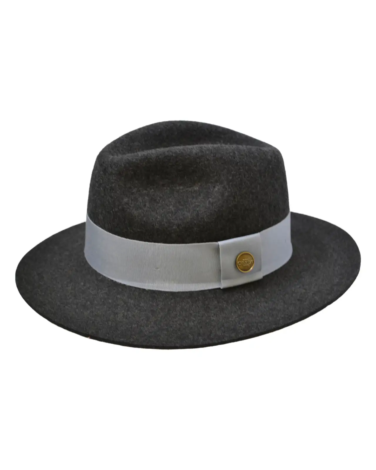 Fedora Hats Christys Hats Wool Felt Fedora In Dark Grey Mix-CH-CWF100438-6L £63.00