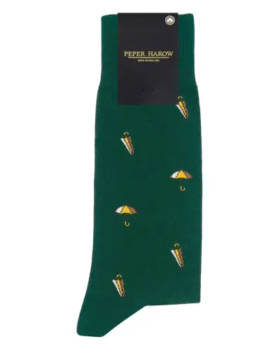 Men PEPER HAROW Umbrella Mens Socks - Green £17.00