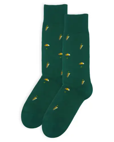 Men PEPER HAROW Umbrella Mens Socks - Green £17.00