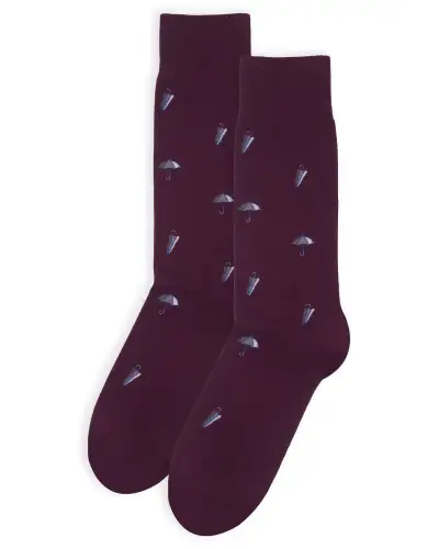 Men PEPER HAROW Umbrella Mens Socks - Maroon £17.00