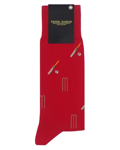 Men PEPER HAROW Cricket Mens Socks - Red £17.00