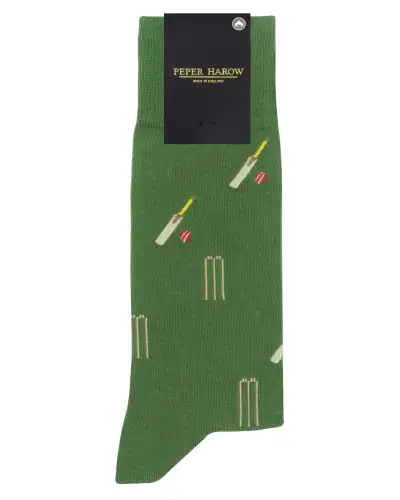 Men PEPER HAROW Cricket Mens Socks - Green £17.00