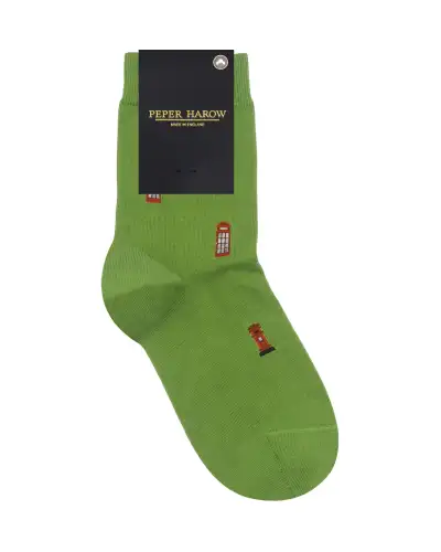 Women PEPER HAROW Post Box Womens Socks - Green £15.00