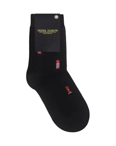Women PEPER HAROW Post Box Womens Socks - Black £15.00