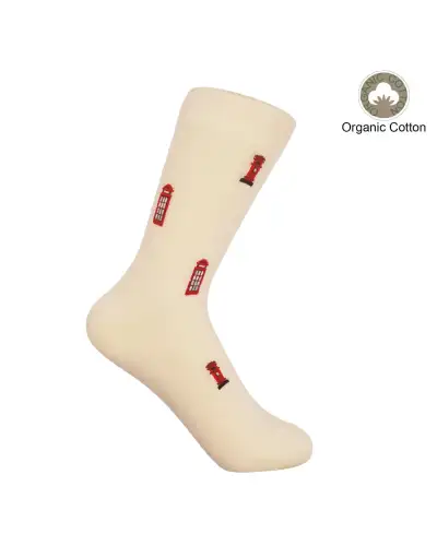Women PEPER HAROW Post Box Womens Socks - Cream £15.00