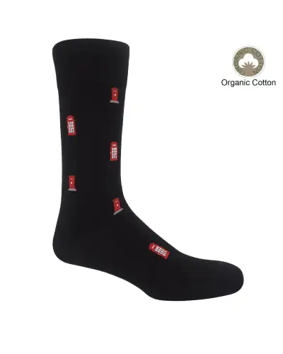 Men PEPER HAROW Post Box Mens Socks - Black £17.00