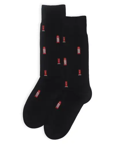 Men PEPER HAROW Post Box Mens Socks - Black £17.00