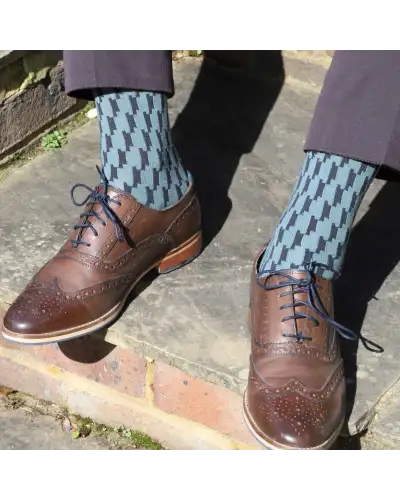 Men PEPER HAROW Scooby Mens Socks - Sage £16.00