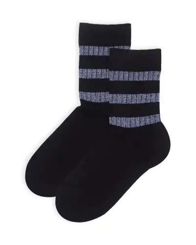 Women PEPER HAROW Old School Womens Socks - Black £15.00