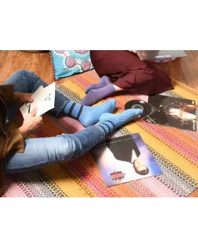 Men PEPER HAROW Old School Mens Socks - Blue £16.00