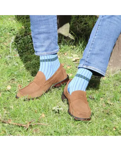 Men PEPER HAROW Old School Mens Socks - Blue £16.00