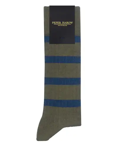 Men PEPER HAROW Old School Mens Socks - Olive £16.00
